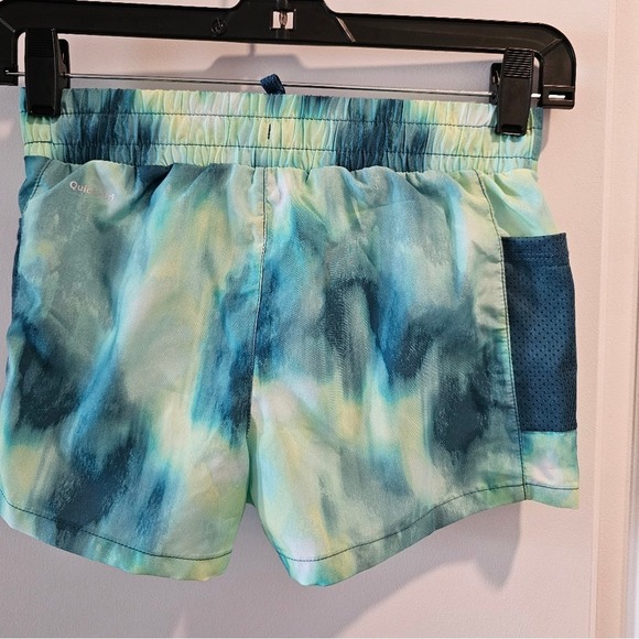 Xersion Girls Activewear Shorts Size S 7/8 Blue Green Tie Dye Quick-Dri - Picture 4 of 10